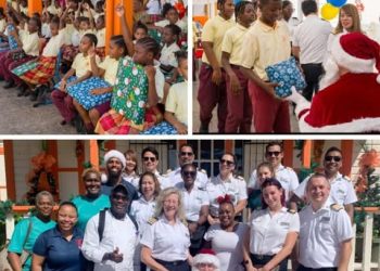 La Asociación de Cruceros del Caribe de Florida (FCCA) trae la alegría navideña a Oranje School en Philipsburg