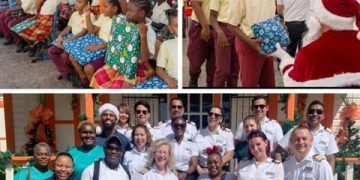 La Asociación de Cruceros del Caribe de Florida (FCCA) trae la alegría navideña a Oranje School en Philipsburg