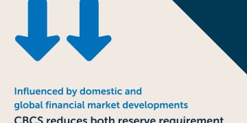 El Banco Central de Curaçao en Sint Maarten (CBCS) reduce tanto el porcentaje de reserva obligatoria como la tasa de compromiso