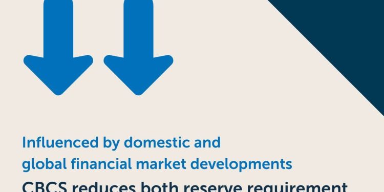 El Banco Central de Curaçao en Sint Maarten (CBCS) reduce tanto el porcentaje de reserva obligatoria como la tasa de compromiso