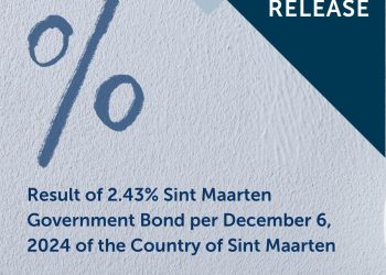 Resultado del Bono del Gobierno de Sint Maarten al 2,43 % al 6 de diciembre de 2024 del País de Sint Maarten
