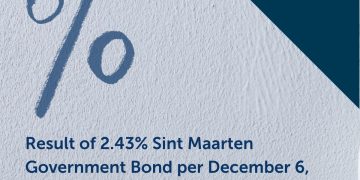 Resultado del Bono del Gobierno de Sint Maarten al 2,43 % al 6 de diciembre de 2024 del País de Sint Maarten