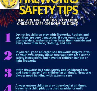 El KPSM hace un aviso de seguridad de fuegos artificiales