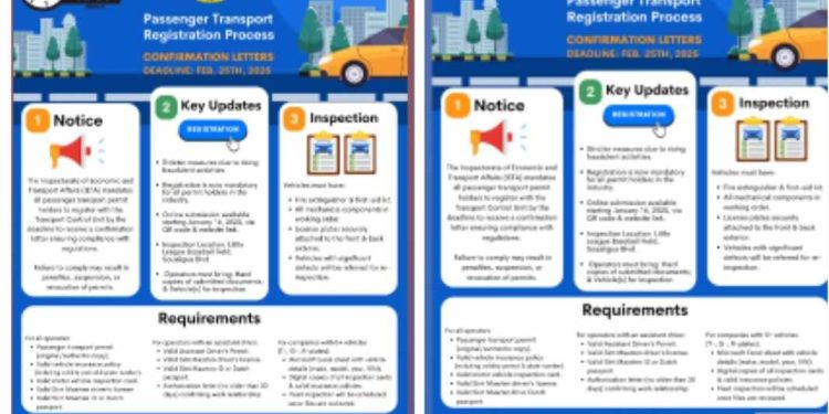 Carta de confirmación de transporte de transporte actualizada