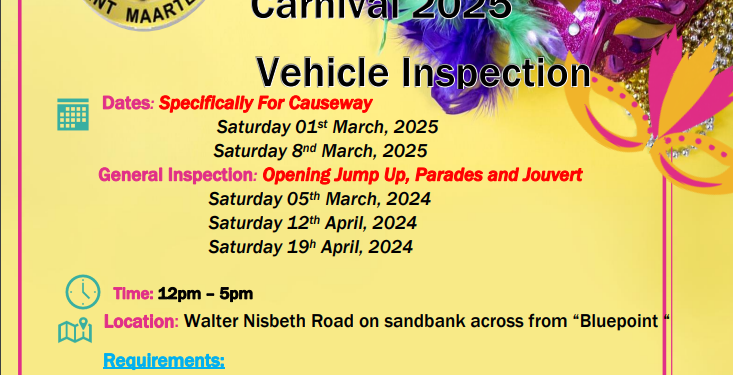 El Departamento de Tráfico del KPSM comienza a realizar inspecciones de vehículos para los preparativos del Carnaval 2025