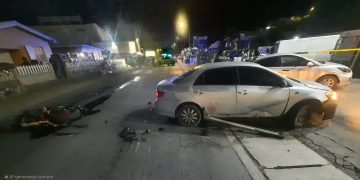 El KPSM Investiga Accidente de Tránsito con Motociclista en Bush Road