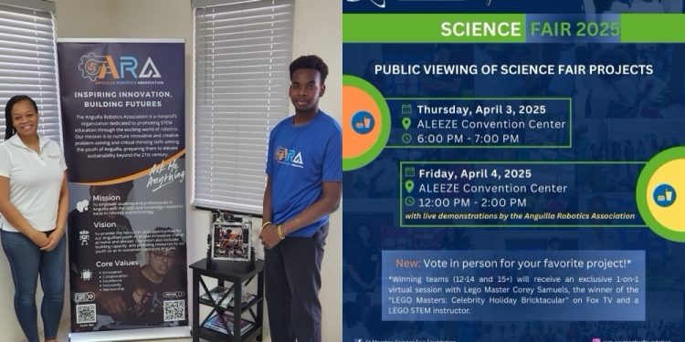 La Fundación de la Feria de Ciencias da la bienvenida a la Asociación de Robótica de Anguila para la Semana de la Ciencia 2025