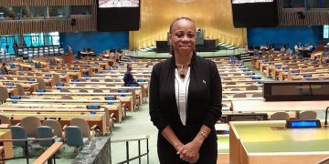 Presentación de One SXM a cargo de Rhoda Arrindell en las Naciones Unidas