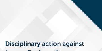 Medidas disciplinarias contra exauditores de Ennia