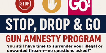 Programa de Amnistía para la Retención de Armas de Fuego “Detente, Suelta y Vete” se extiende hasta el 16 de mayo