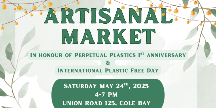 ¡Celebre el primer aniversario de Perpetual Plastics en su Mercado Artesanal en Cole Bay el 24 de mayo!
