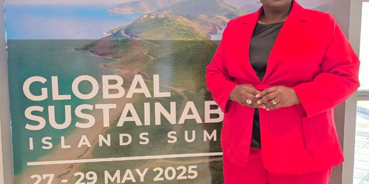 La Gobernadora Alida Francis de Statia participa en la Cumbre Global de Islas Sostenibles en St. Kitts