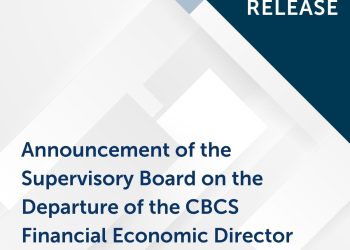 Anuncio del Consejo de Supervisión sobre la salida del Director Económico Financiero, Dr. José Jardim