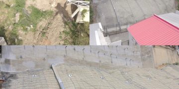 VROMI completa la estabilización de emergencia por deslizamiento de tierra en Ebenezer