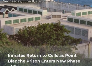 Reclusos regresan a sus celdas mientras la Prisión de Point Blanche inicia una nueva fase de recuperación