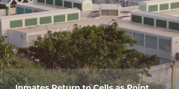 Reclusos regresan a sus celdas mientras la Prisión de Point Blanche inicia una nueva fase de recuperación