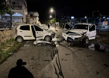 Accidente en la madrugada en Sucker Garden Road