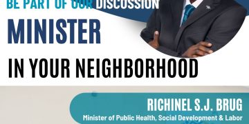 El Ministro Brug anuncia la próxima sesión del programa “Ministro en su Vecindario” en Dutch Quarter