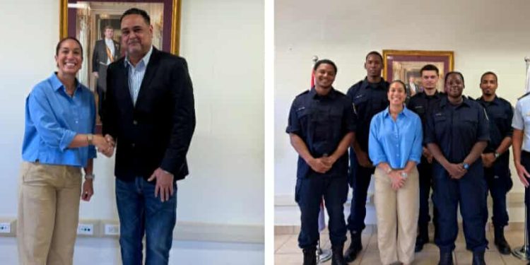 La Ministra de Justicia, Nathalie Tackling, juramentó oficialmente personal del KPSM, la Guardia Costera del Caribe Neerlandés y el Departamento de tax