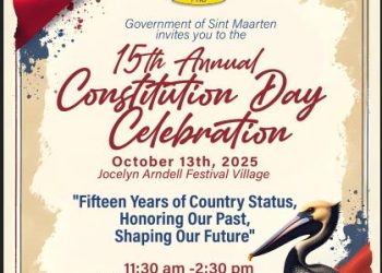 El Día de la Constitución, el 13 de octubre, conmemora el 15.º aniversario de su estatus de país dentro del Reino de los Países Bajos