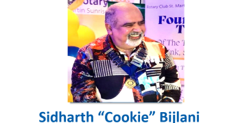 Sidharth “Cookie” Bijlani asume la presidencia del Club Rotario de St. Martin Sunrise para el período 2025-2026