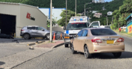 El KPSM investiga un accidente de pasola en A.J.C. Brouwers road