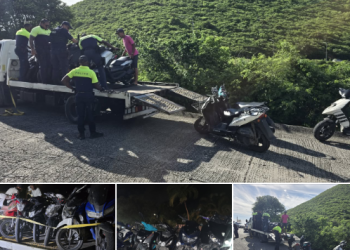 La Fuerza Policial realiza operativo de control de pasolas; realizando arrestos e incautaciones