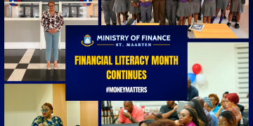 La Ministra de Finanzas, Marinka Gumbs, continúa con las actividades del Mes de la Alfabetización Financiera