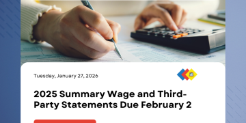 Declaración de Salarios y de Terceros de 2025: Fecha límite: 2 de febrero