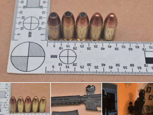 El KPSM arresta a sospechoso por posesión ilegal de arma de fuego de alta potencia