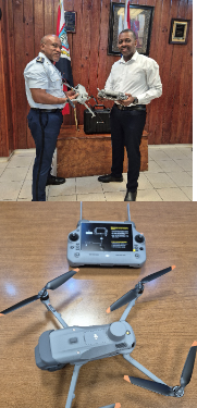 El KPSM recibe un dron de alta calidad del Grupo de Empresas del Puerto de Sint Maarten