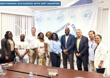 La Cámara de Comercio de St. Maarten recibe a la delegación de la Cámara de Comercio e Industria de St. Maarten (CCISM)