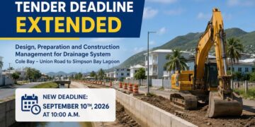 Prórroga del plazo de presentación de ofertas para el sistema de drenaje de Cole Bay – Union Road a la laguna de Simpson Bay