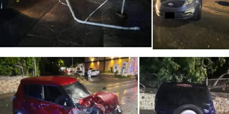 La Policía de Sint Maarten investiga dos accidentes de tráfico en Welfare Road