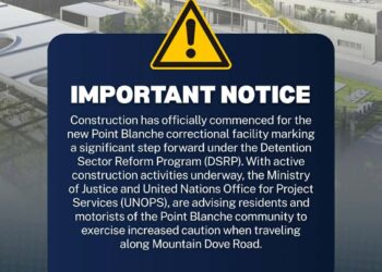 El Ministerio de Justicia recomienda precaución a los automovilistas ante el inicio de la construcción de la prisión de Point Blanche