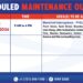 Aviso de mantenimiento programado para el domingo 30 de agosto de 2026