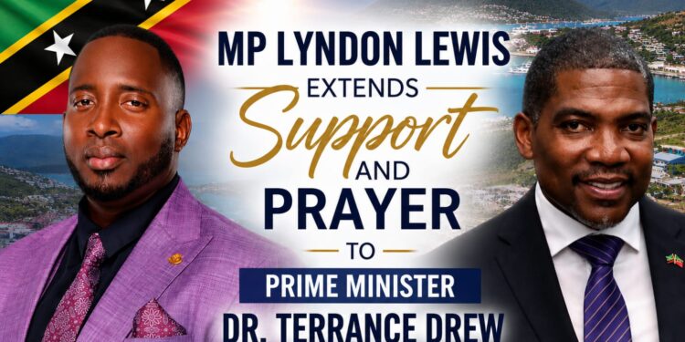 El Parlamentario Lyndon Lewis expresa su apoyo y oraciones al Primer Ministro Dr. Terrance Drew