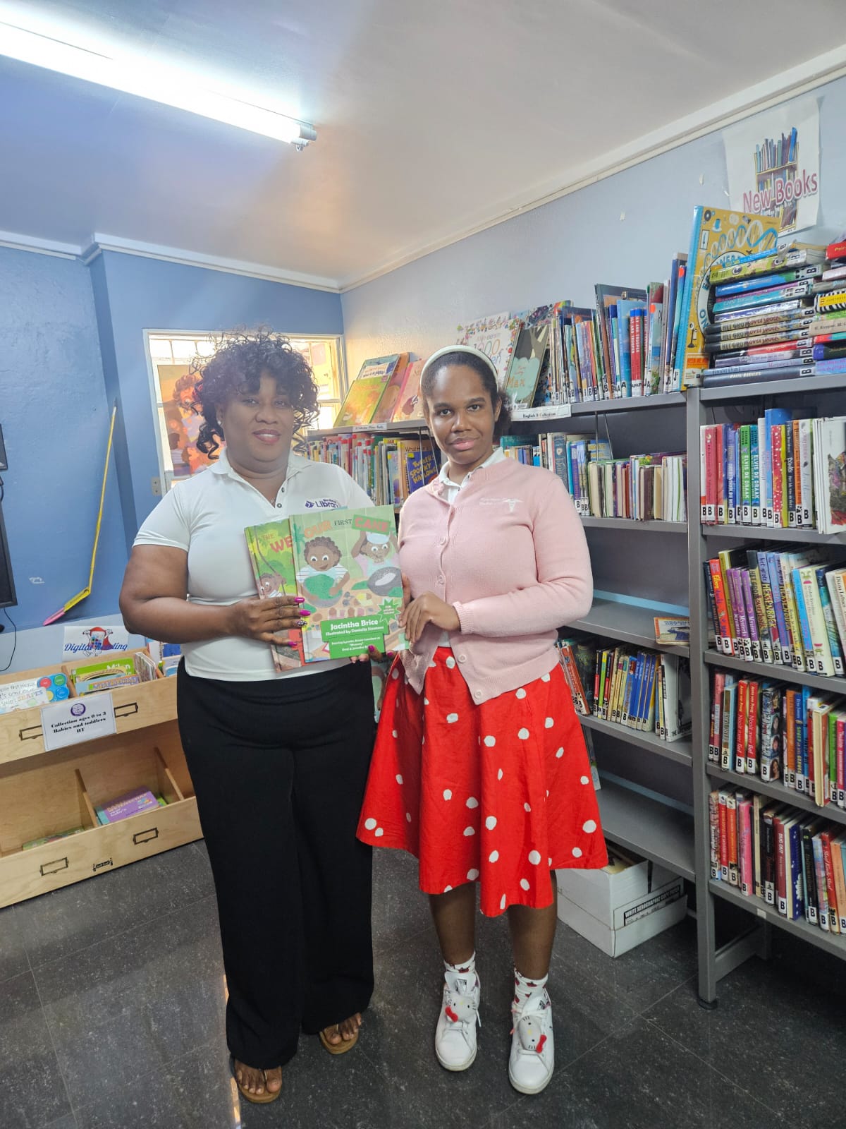 Pure Ocean Health Clinic donates to library during Literacy Month