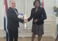 La Ministra Plenipotenciaria Arrindell y el embajador libanés Minkara exploran oportunidades de cooperación