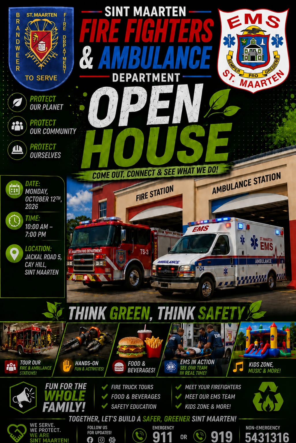 St. Maarten Fire and Ambulance Departments to Host Community Open Day