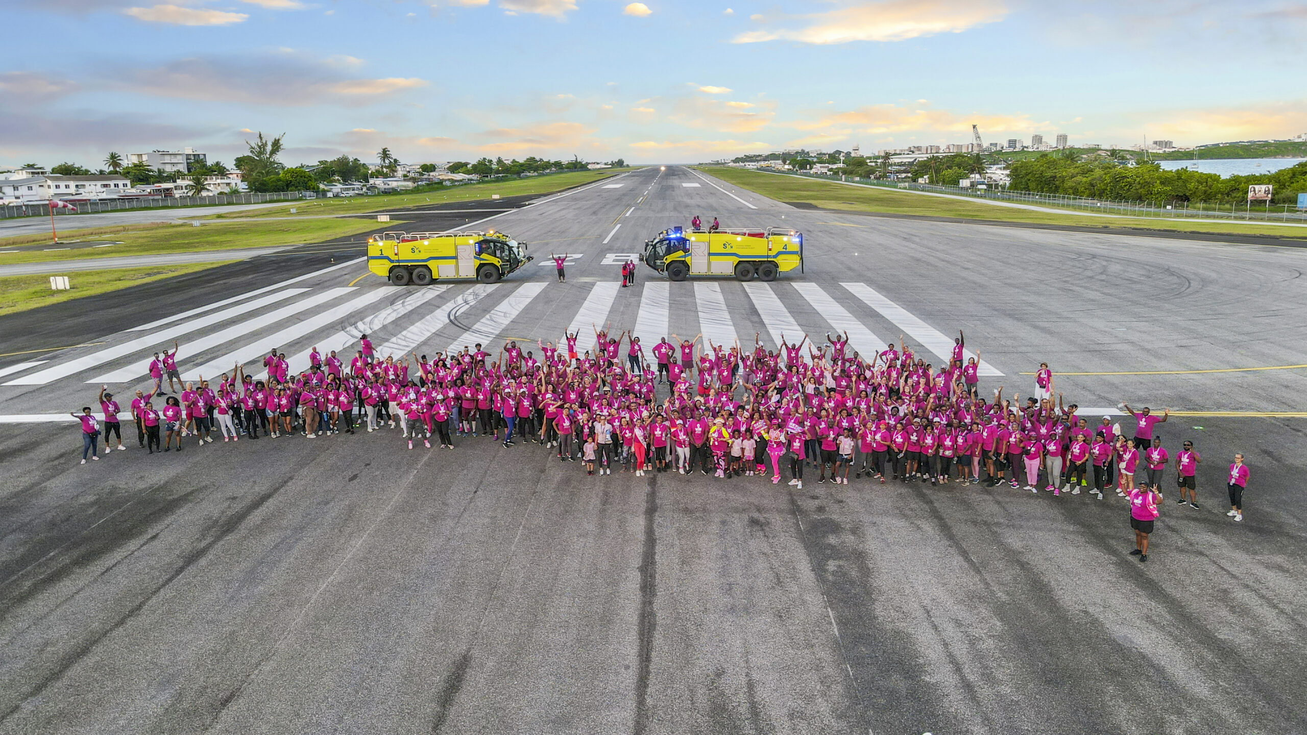 Princess Walk Returns to Sint Maarten Airport for Breast Cancer Awareness