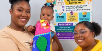 La Biblioteca de Sint Maarten invita a padres y niños pequeños a “Tiny Tots & Toast: ¡Beber, bailar y pintar!”